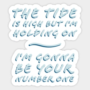 The Tide is High 1980s Music Sticker